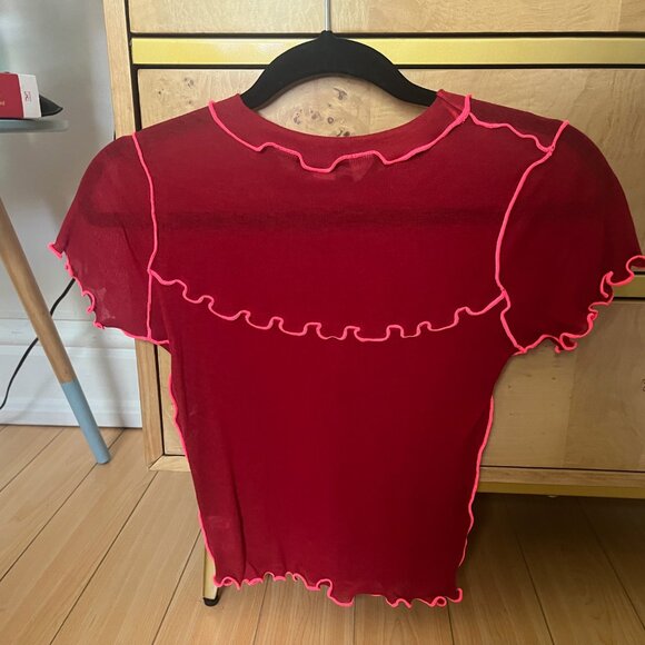 SOLD - Eliza Faulkner Gigi Baby Tee - Extra Small - Picture 4 of 5